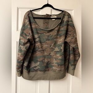Women's Ralph Lauren Denim Supply Camo-Print Crewneck Sweatshirt XL